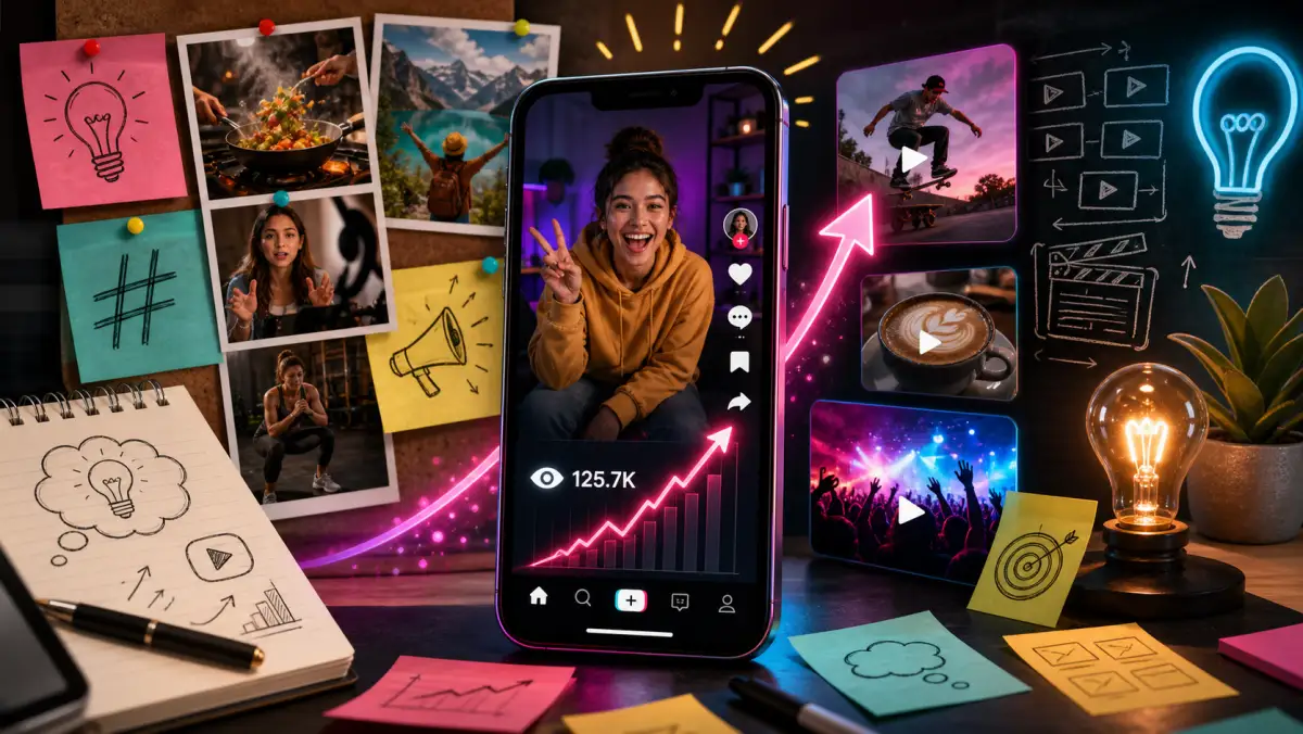 Ideias de conteúdo para TikTok que geram mais visualizações