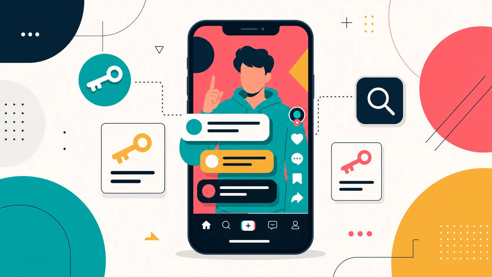 Texto na tela no TikTok: como usar palavras-chave no vídeo
