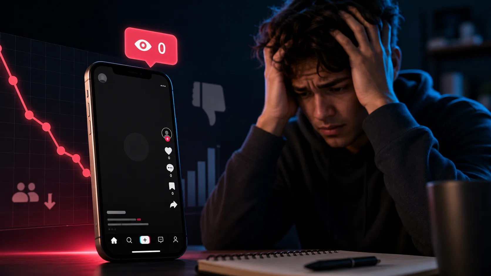Por que meus vídeos no TikTok não têm visualizações?