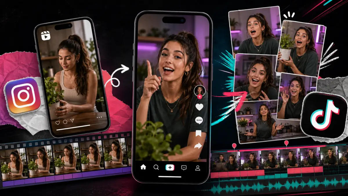 Como adaptar Reels para TikTok sem parecer repetido