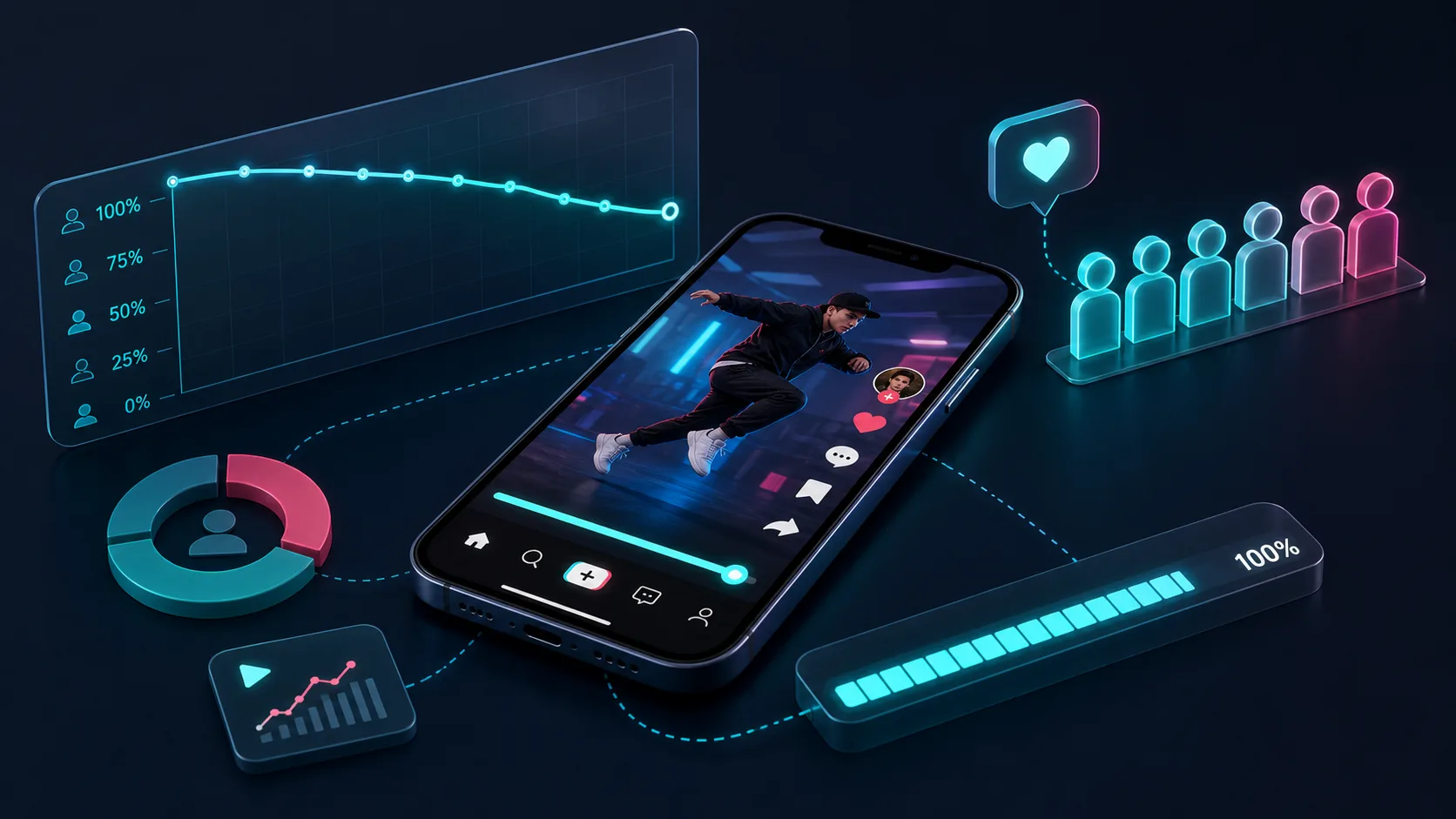 Como aumentar a retenção no TikTok e fazer as pessoas assistirem até o fim