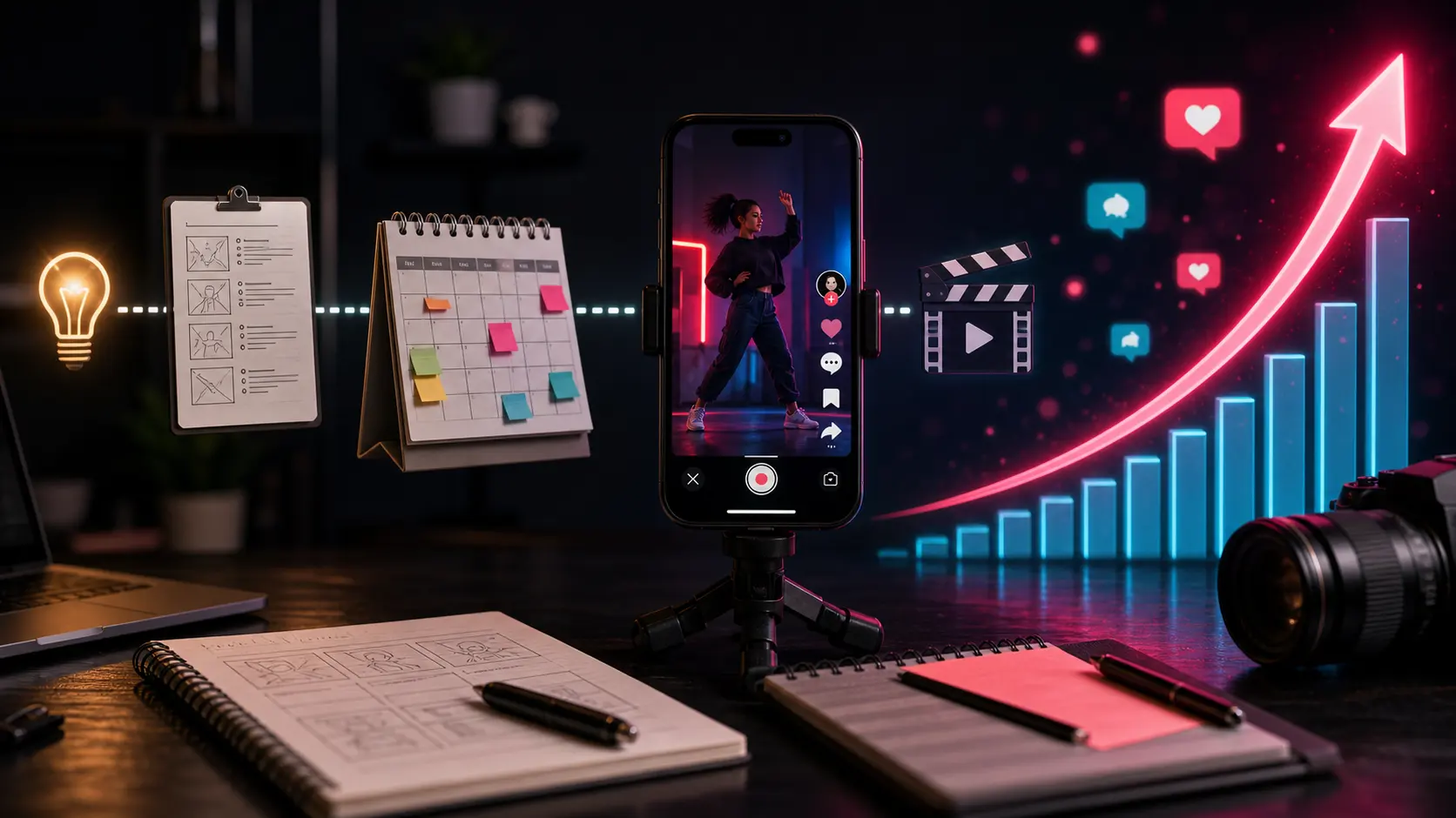 Como viralizar no TikTok com conteúdo bem planejado