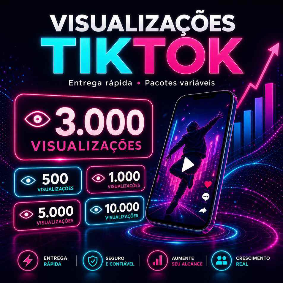 Comprar 3.000 Visualizacoes TikTok