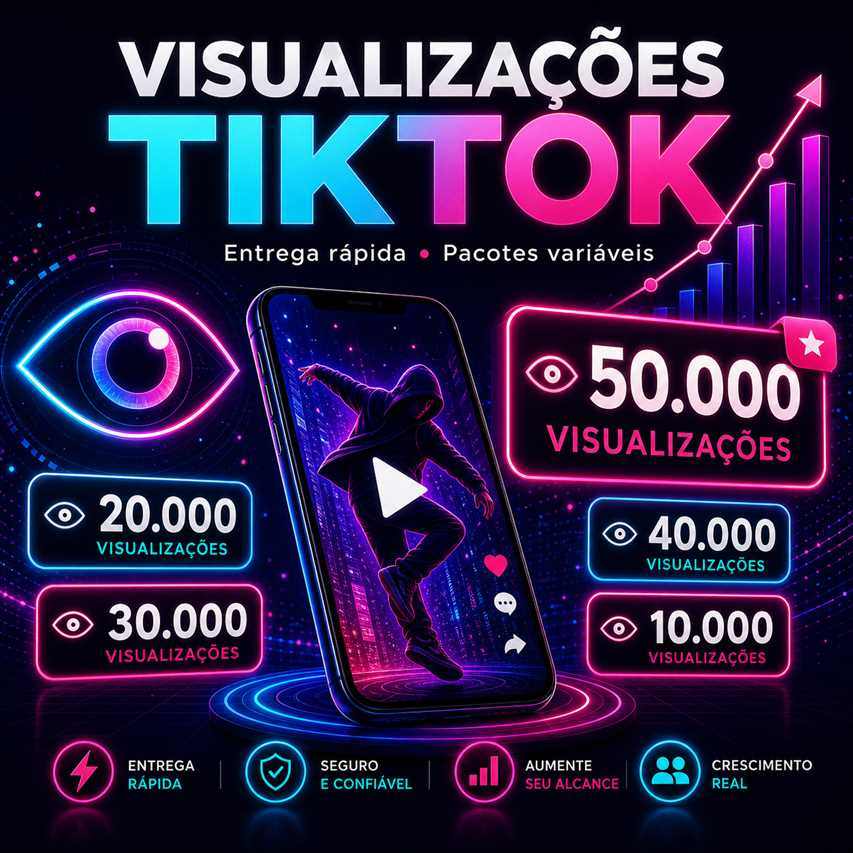 Comprar 50.000 Visualizacoes TikTok