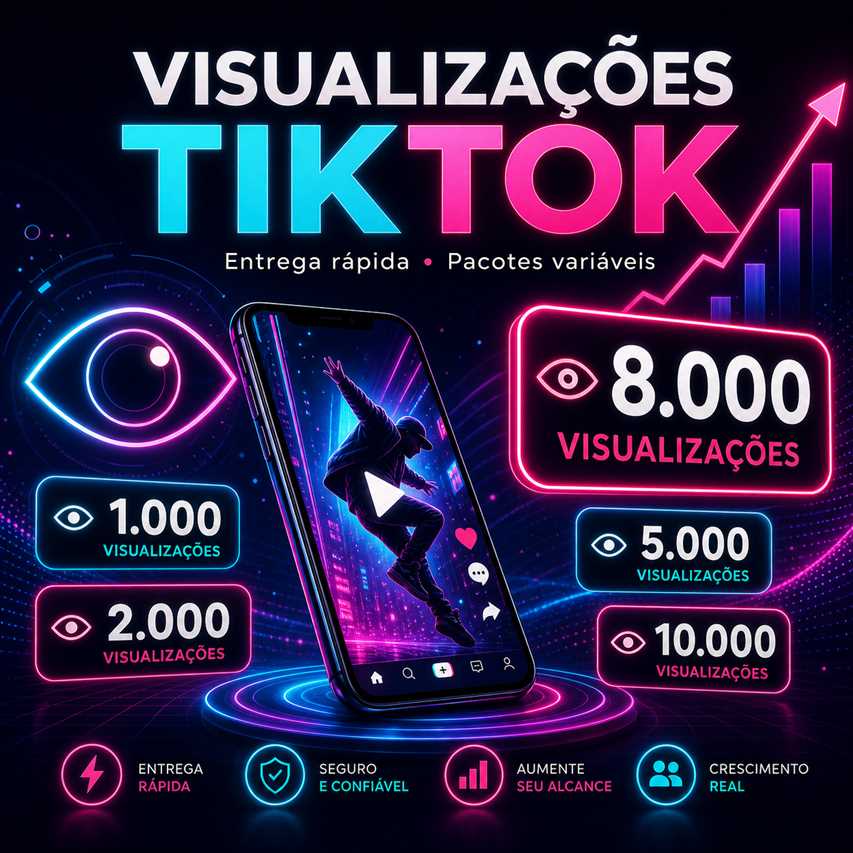 Comprar 8.000 Visualizacoes TikTok